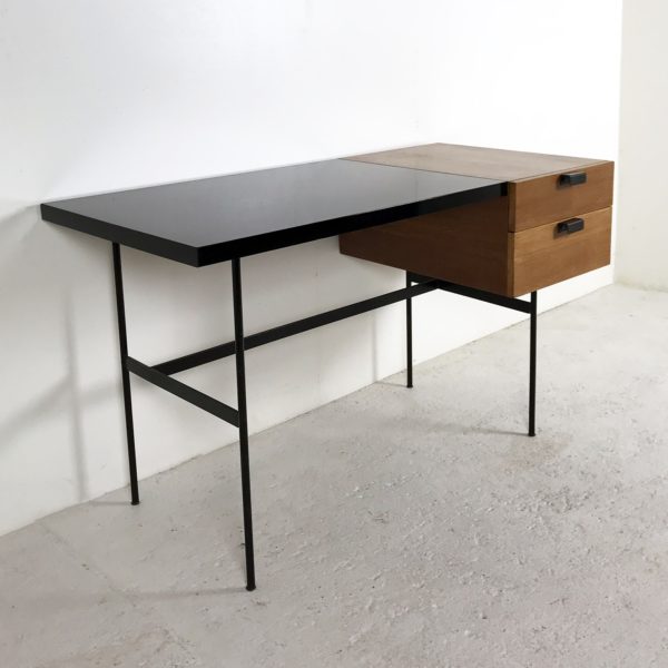 Bureau CM 141, vintage 1950 en chêne, de Pierre Paulin, édité par Thonet.