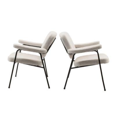 Pair of armchairs CM190F by Pierre Paulin, Thonet edition 1956