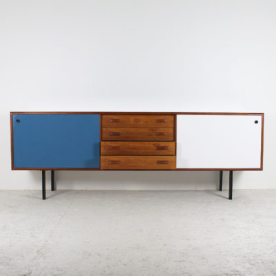 Enfilade danoise 1960 scandinave des années 60, en teck et Formica.