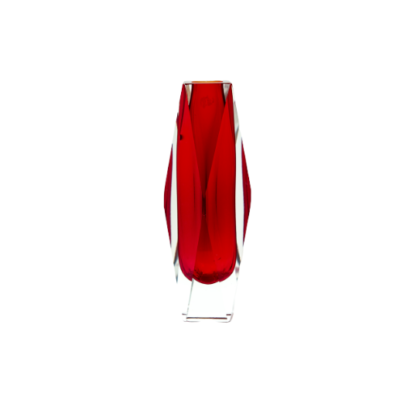 Sommerso retro vase, Murano glass, 1950s.