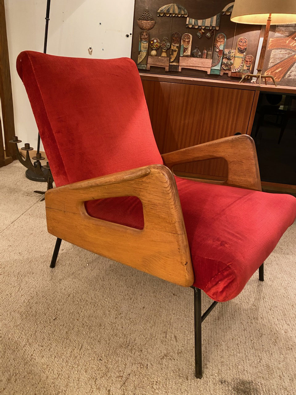 Restauration d'un fauteuil vintage par Atelier 2 pour Emmanuelle Vidal