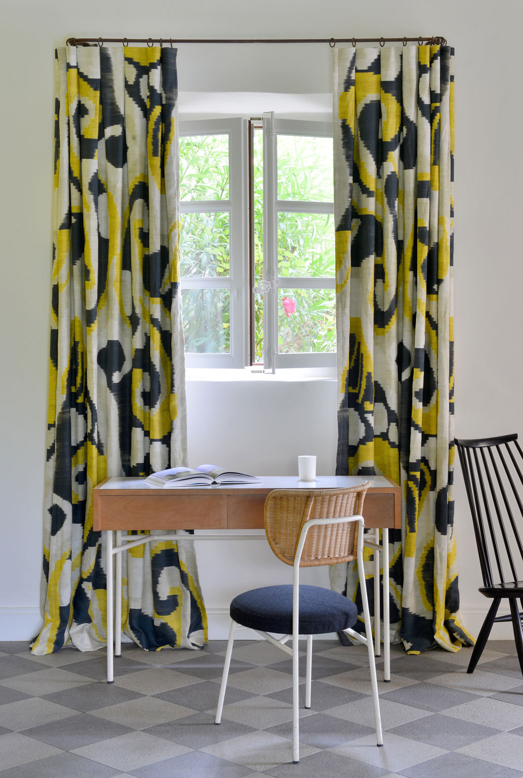 Dedar curtains made by Atelier 2 for the Hameau des Baux