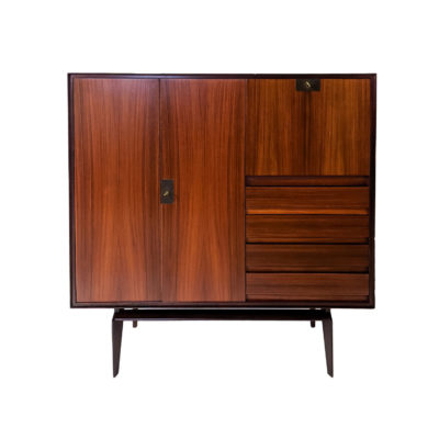 Meuble cabinet vintage des années 50 en palissandre de Vittorio Dassi