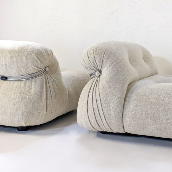 Paire de chauffeuses « Soriana » d’Afra et Tobia Scarpa, édition Cassina, 1970