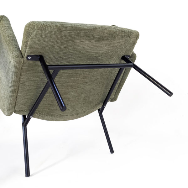 Fauteuils SK660 de Pierre Guariche, tissu en coton Casamance, 1950