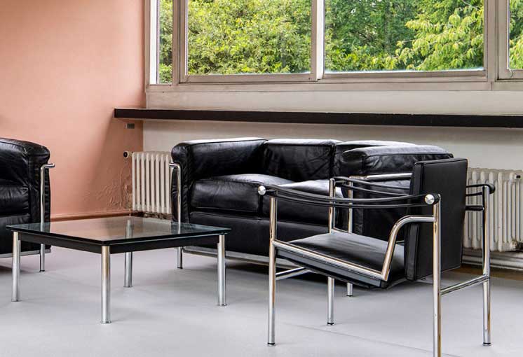 Ensemble de Charlotte Perriand, Pierre Jeanneret, Le Corbusier - Mobilier National à la Villa Savoye