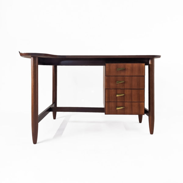 Bureau de Arne Vodder en teck, modèle BO85, 1950 - Emmanuelle Vidal