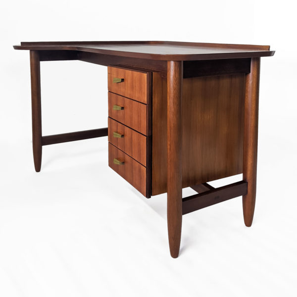 Bureau de Arne Vodder en teck, modèle BO85, 1950 - Emmanuelle Vidal