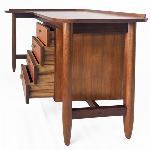 Bureau de Arne Vodder en teck, modèle BO85, 1950 - Emmanuelle Vidal