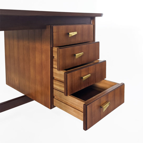 Bureau de Arne Vodder en teck, modèle BO85, 1950 - Emmanuelle Vidal