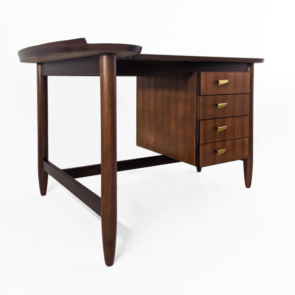 Bureau de Arne Vodder en teck, modèle BO85, 1950 - Emmanuelle Vidal