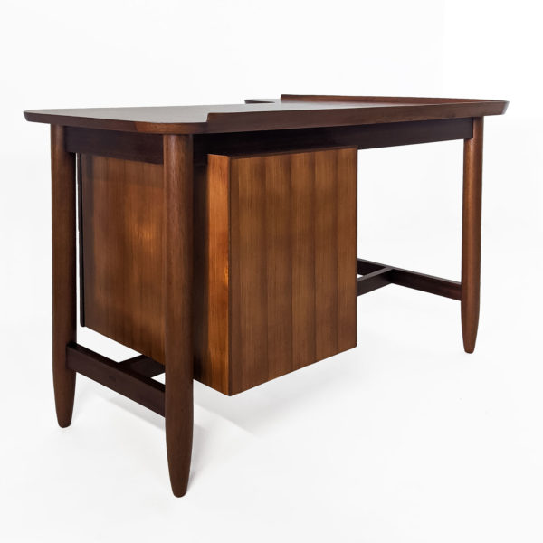 Bureau de Arne Vodder en teck, modèle BO85, 1950 - Emmanuelle Vidal