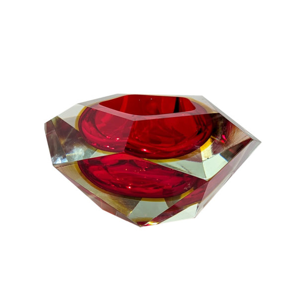 Large coupe en verre de Murano Sommerso, 1950