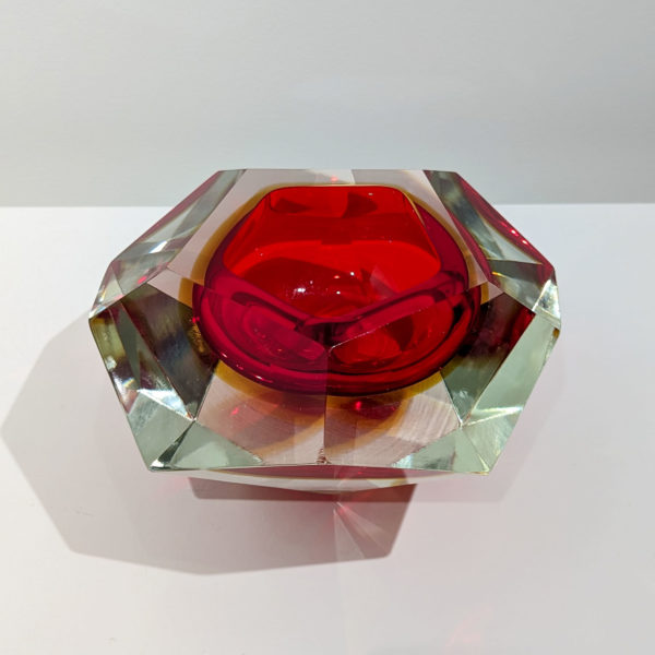 Large coupe en verre de Murano Sommerso, 1950 – Image 2