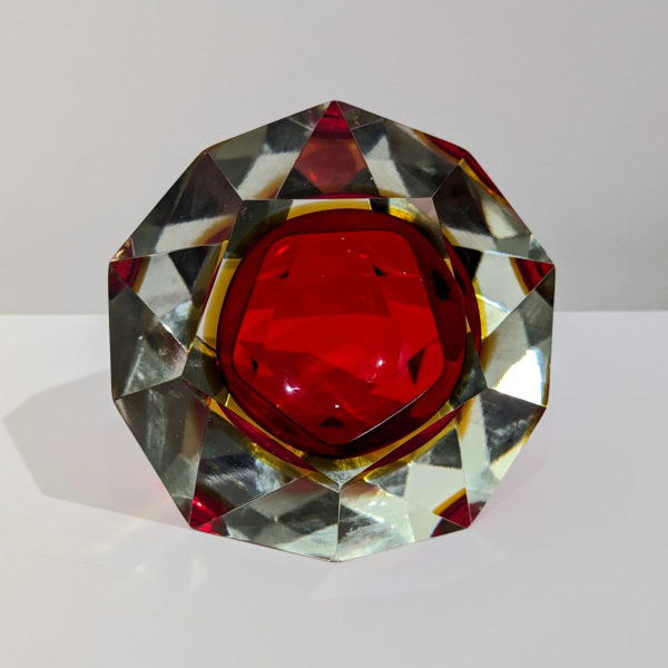 Large coupe en verre de Murano Sommerso, 1950 – Image 4