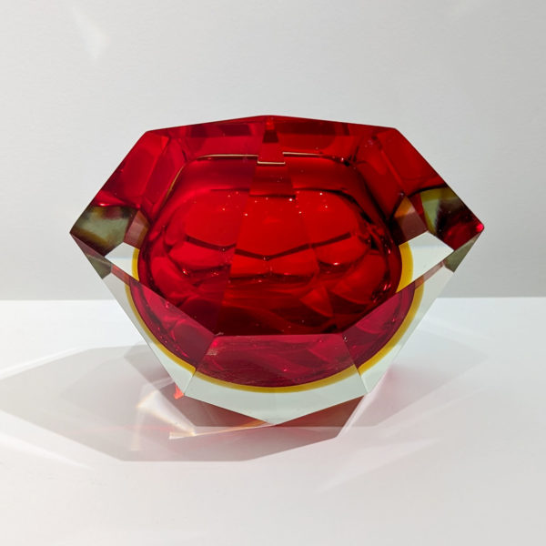 Large coupe en verre de Murano Sommerso, 1950 – Image 5