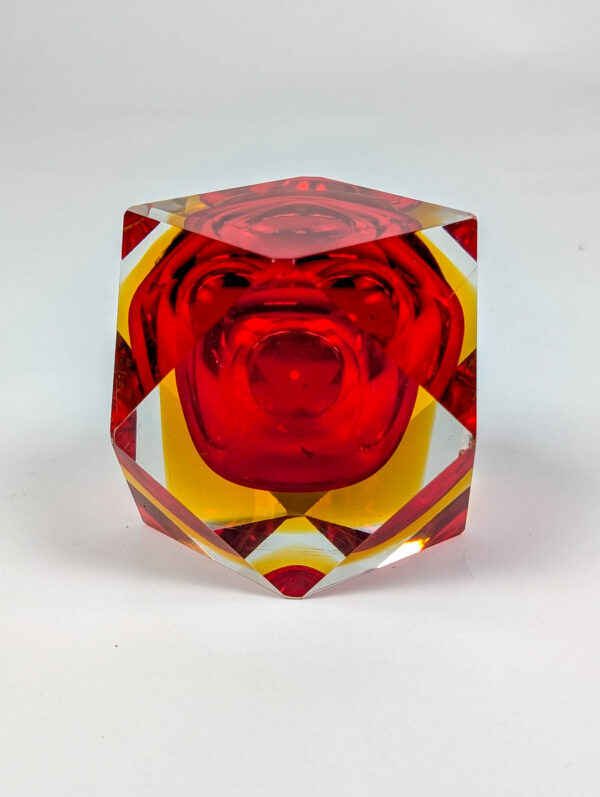 Bougeoir en verre de Murano Sommerso, 1970 – Image 3