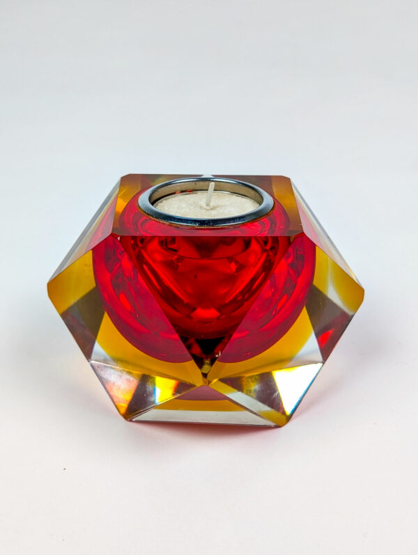 Bougeoir en verre de Murano Sommerso, 1970 – Image 6
