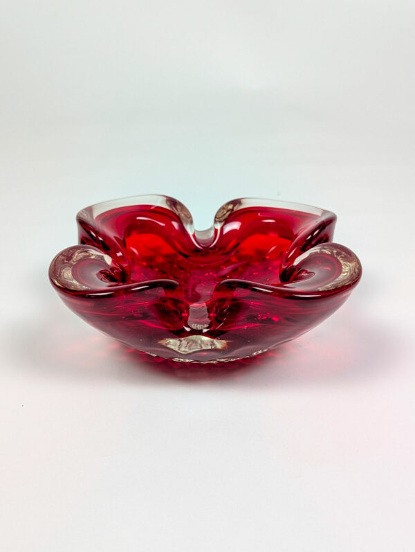 Coupe rouge en verre de Murano, 1960 – Image 2