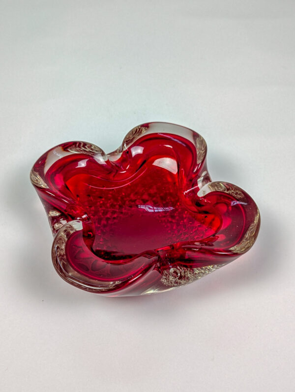 Coupe rouge en verre de Murano, 1960 – Image 4