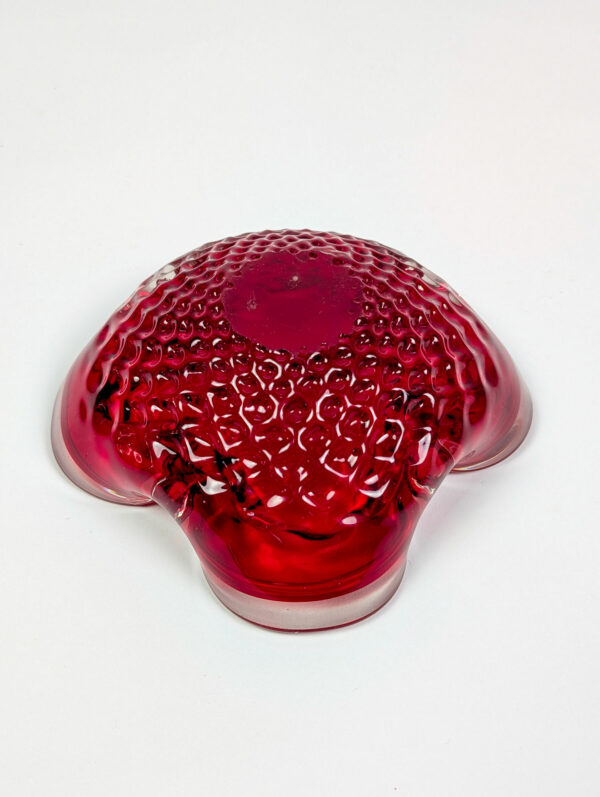 Coupe rouge en verre de Murano, 1960 – Image 7