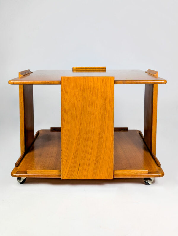 Table à roulettes en chêne blond, 1970 – Image 10