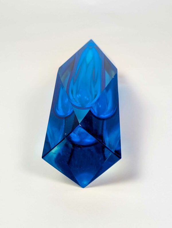 Vase bleu en verre de Murano Sommerso, 1970 – Image 4